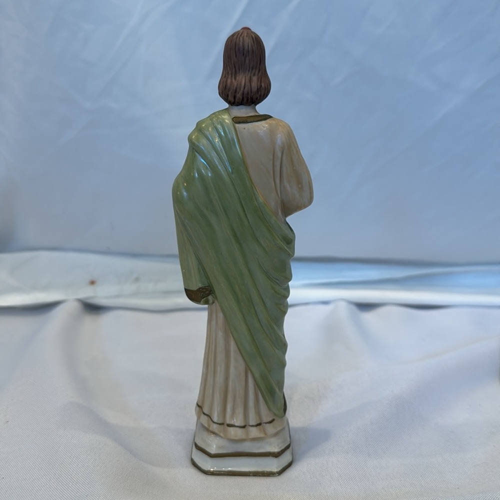 Elegant Ceramic Saint Jude Statue - Picture 2 of 3